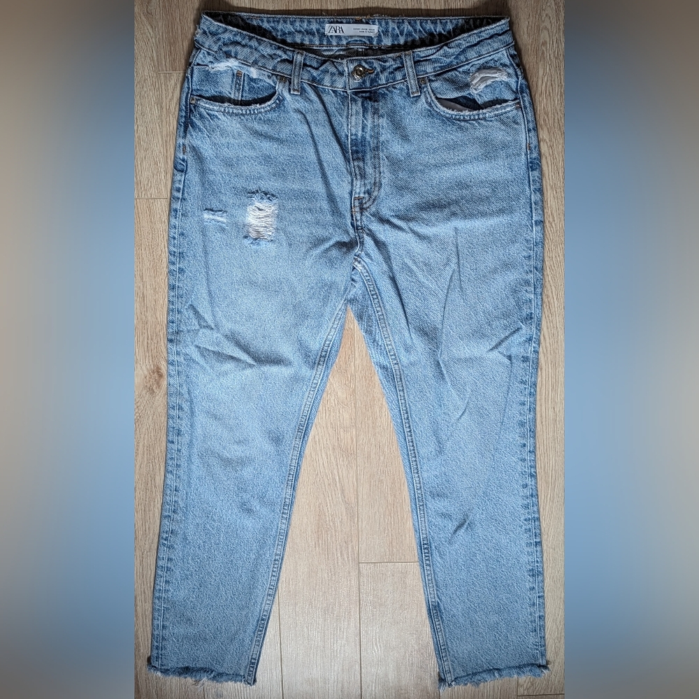 Zara Distressed Mom Jeans